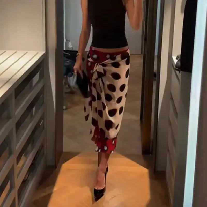Fashion Leopard Fringed Patchwork Women&
