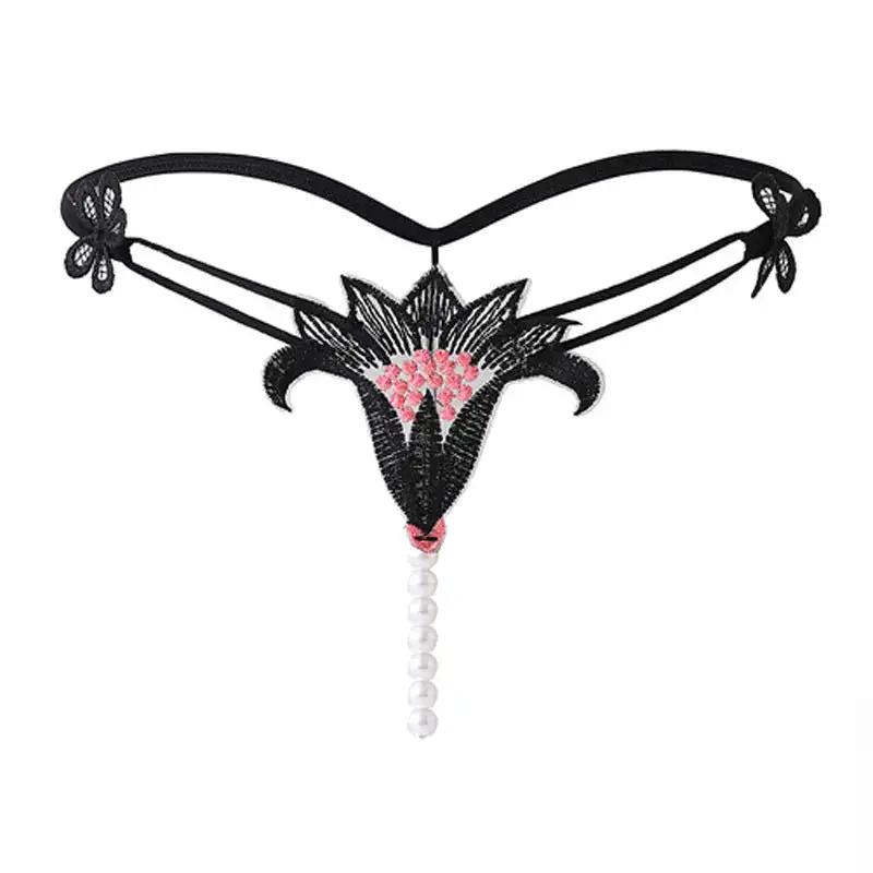 plus size sexy underwear wholesale popular lace pearl massage sexy thong sexy underwear by Dropshipman