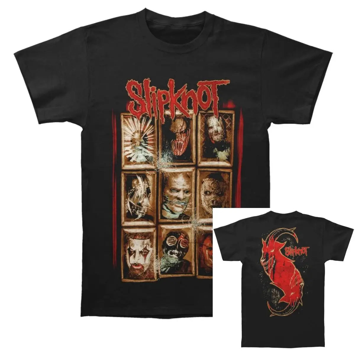 Photo SLIPKNOT Gothic Style Band T-Shirt 100% Cotton Graphic Tee Men Women Summer Streetwear Top by Dropshipman