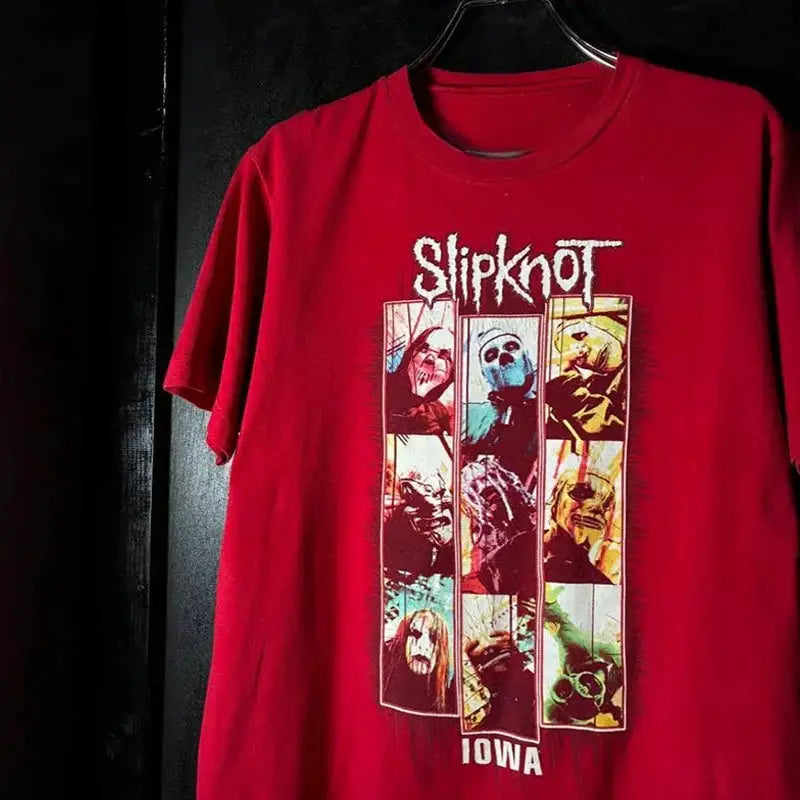 Photo SLIPKNOT Gothic Style Band T-Shirt 100% Cotton Graphic Tee Men Women Summer Streetwear Top by Dropshipman