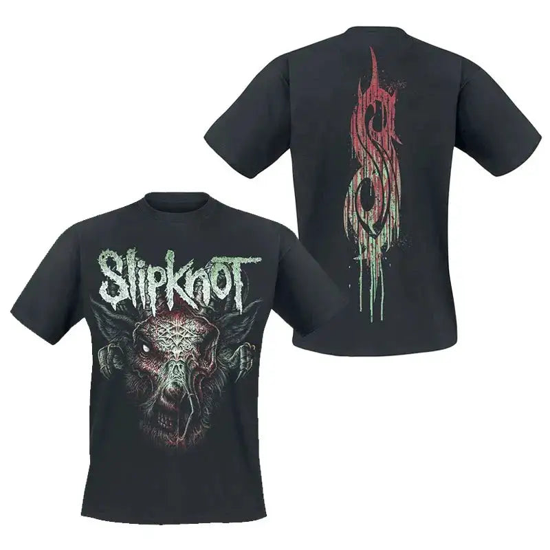 Photo SLIPKNOT Gothic Style Band T-Shirt 100% Cotton Graphic Tee Men Women Summer Streetwear Top by Dropshipman