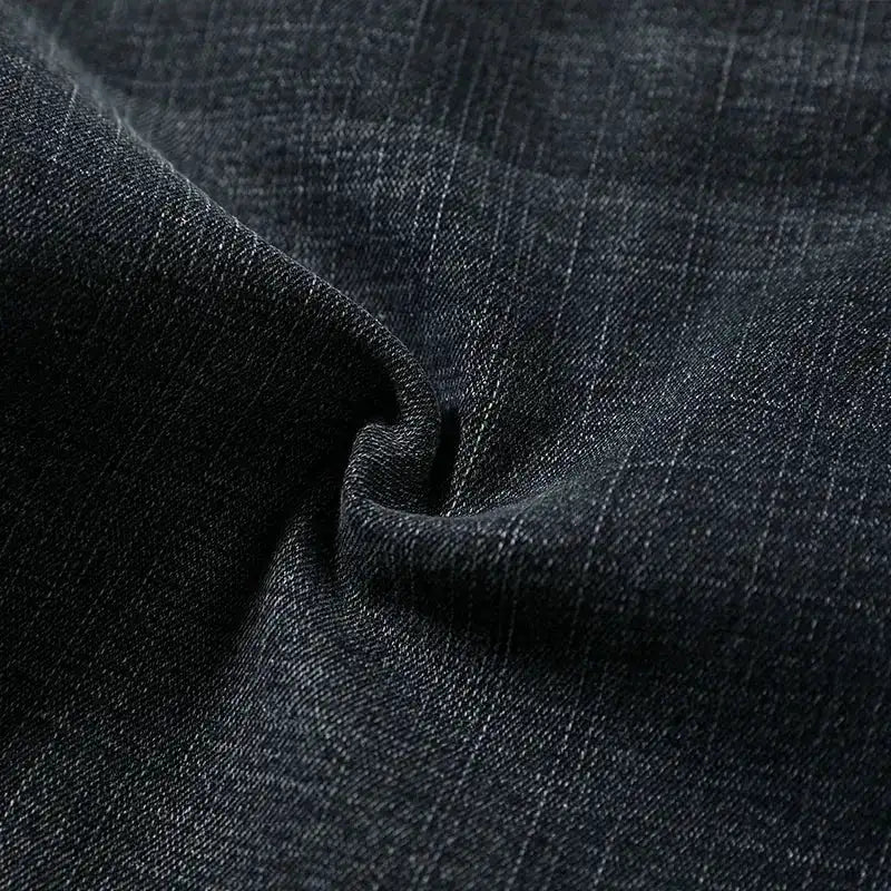 Summer Shorts Jeans Men Denim Pants Stretch Dark Blue Fashion Design Men&