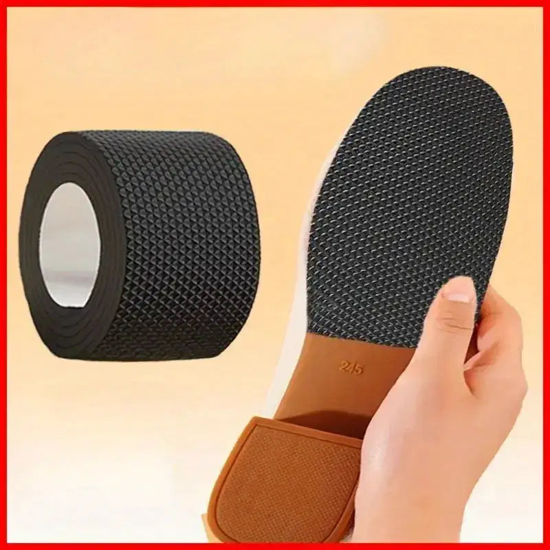 Self adhesive sole repair tape - anti slip, noise reducing protective film for high heels, sports shoes, and sandals by Dropshipman