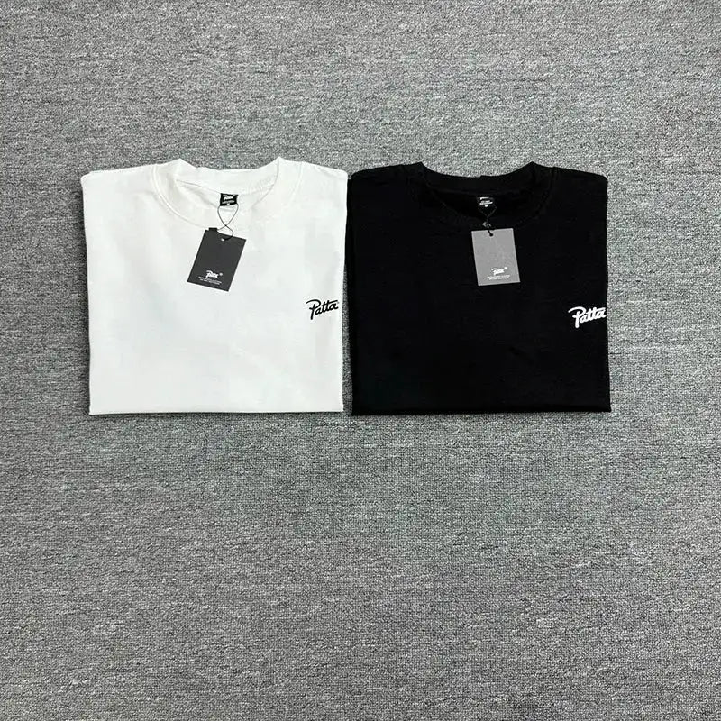 New Arrival Patta Tshirt American Street Style with Palm Tree Star Print Man Short Sleeve Tops by Dropshipman
