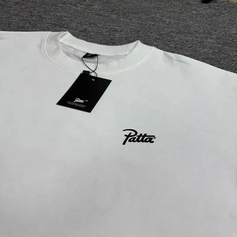 New Arrival Patta Tshirt American Street Style with Palm Tree Star Print Man Short Sleeve Tops by Dropshipman