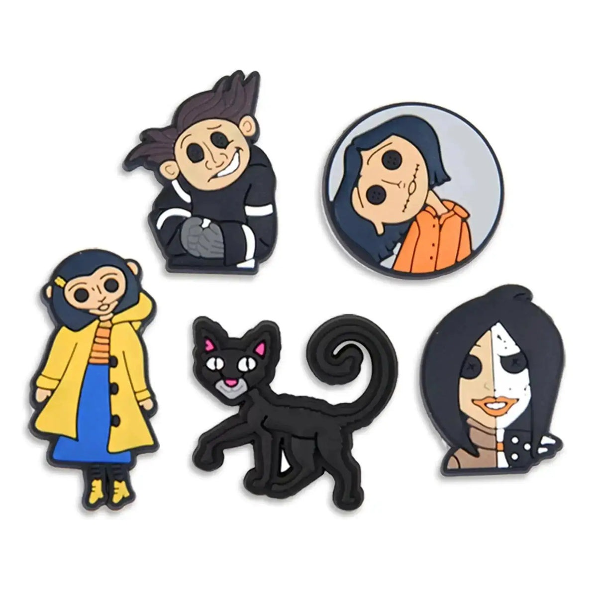 5-25pcs/SET Coraline & the Secret Door Cartoon Series for Shoe Charms Accessories DIY Decoration for Classic Clog Kids Gifts by Dropshipman
