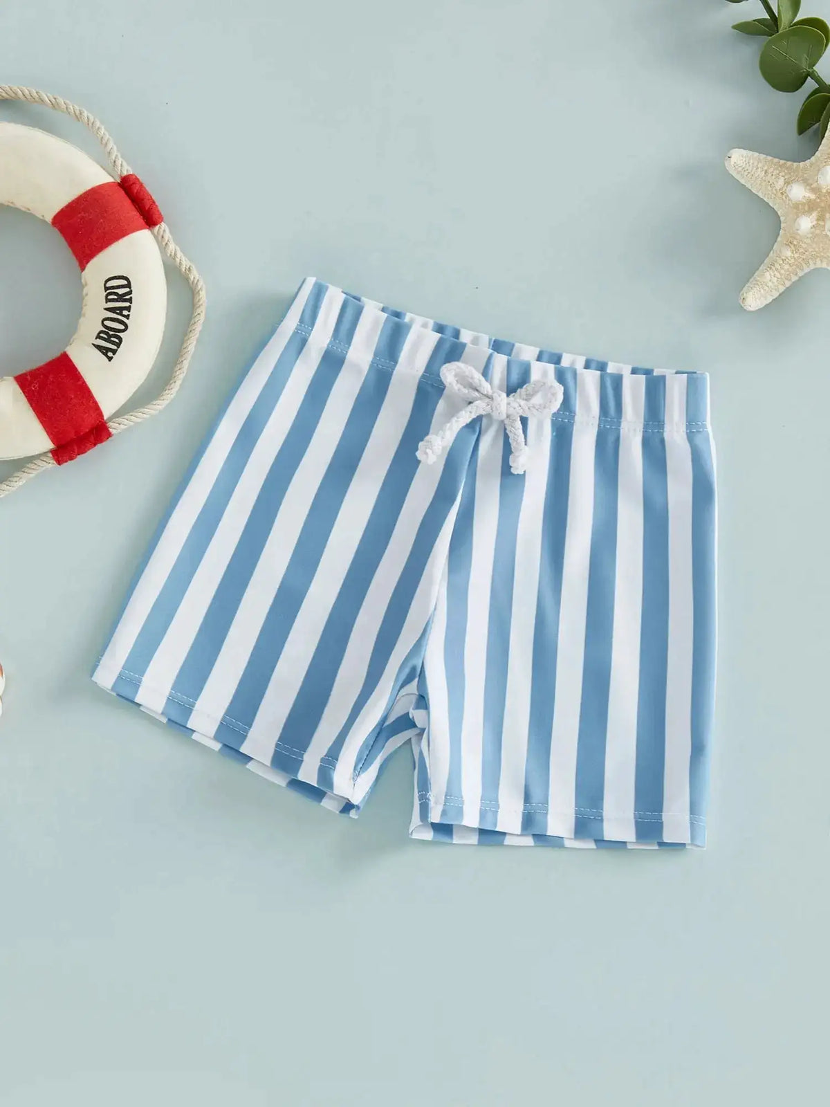 Citgeett Summer Kids Baby Boys Swim Trunks Stripes Print Elastic Waist Beach Shorts Shorts Clothes by Dropshipman