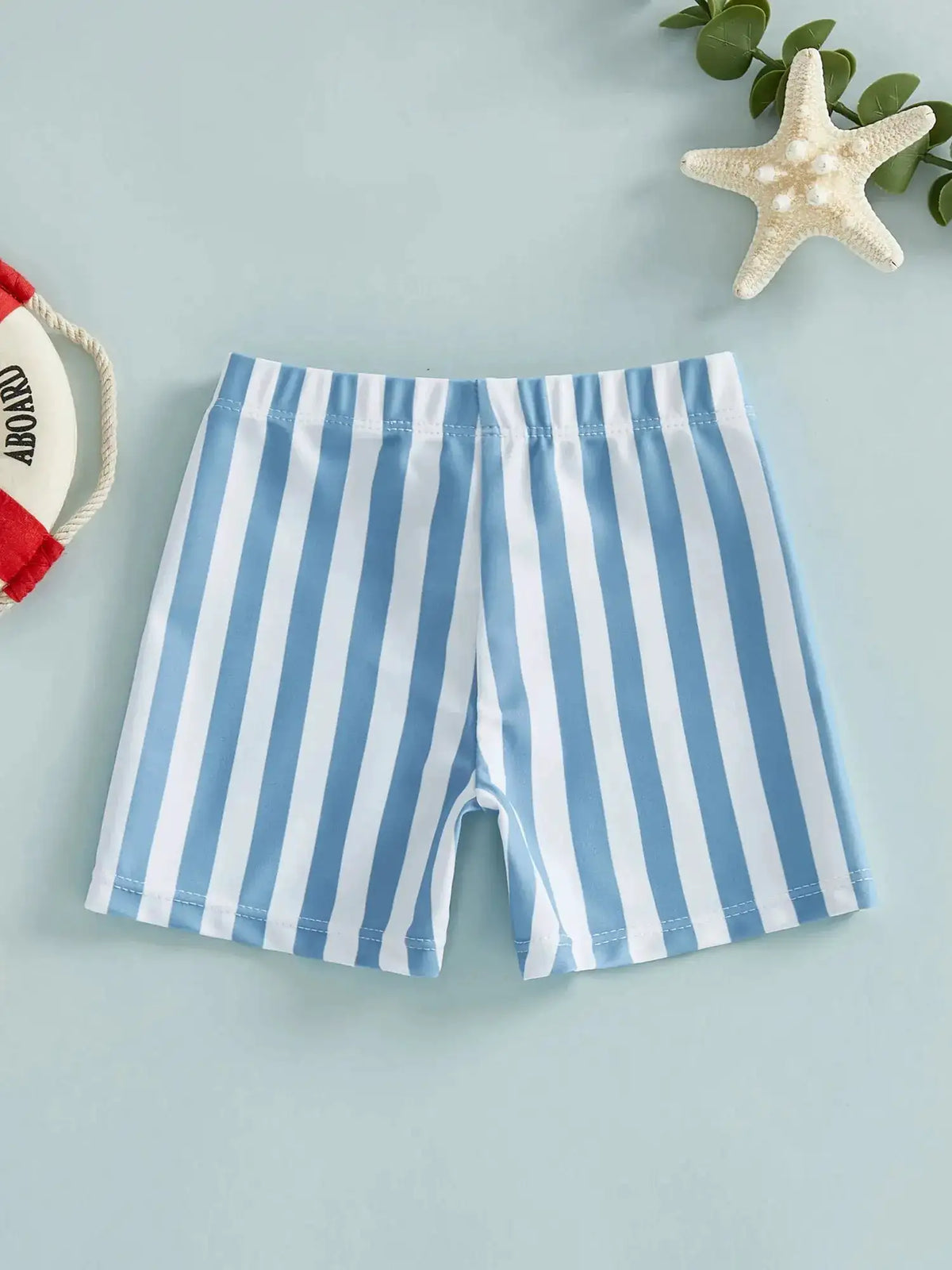 Citgeett Summer Kids Baby Boys Swim Trunks Stripes Print Elastic Waist Beach Shorts Shorts Clothes by Dropshipman