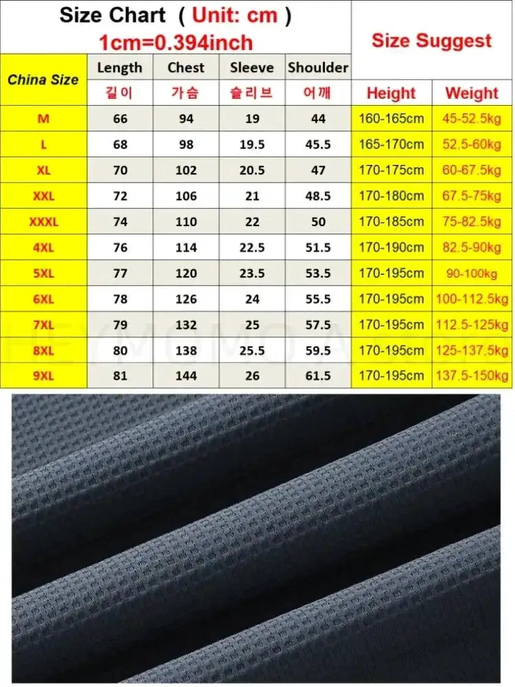 Plus Size 7XL 8XL 9XL Summer V-Neck T-shirts For Men Ice Silk Cooling Quick-dry Breathable Men&