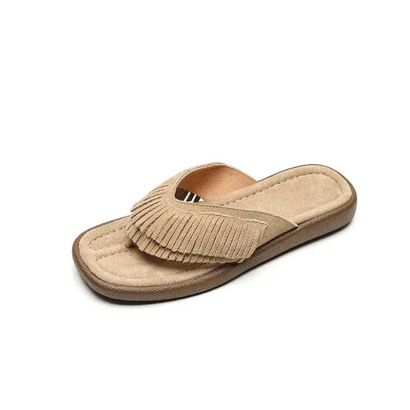 Tassel Thong Slippers for Women 2025 Summer New Women&