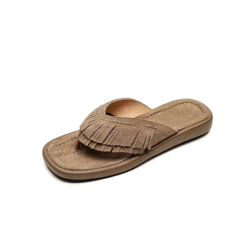 Tassel Thong Slippers for Women 2025 Summer New Women&