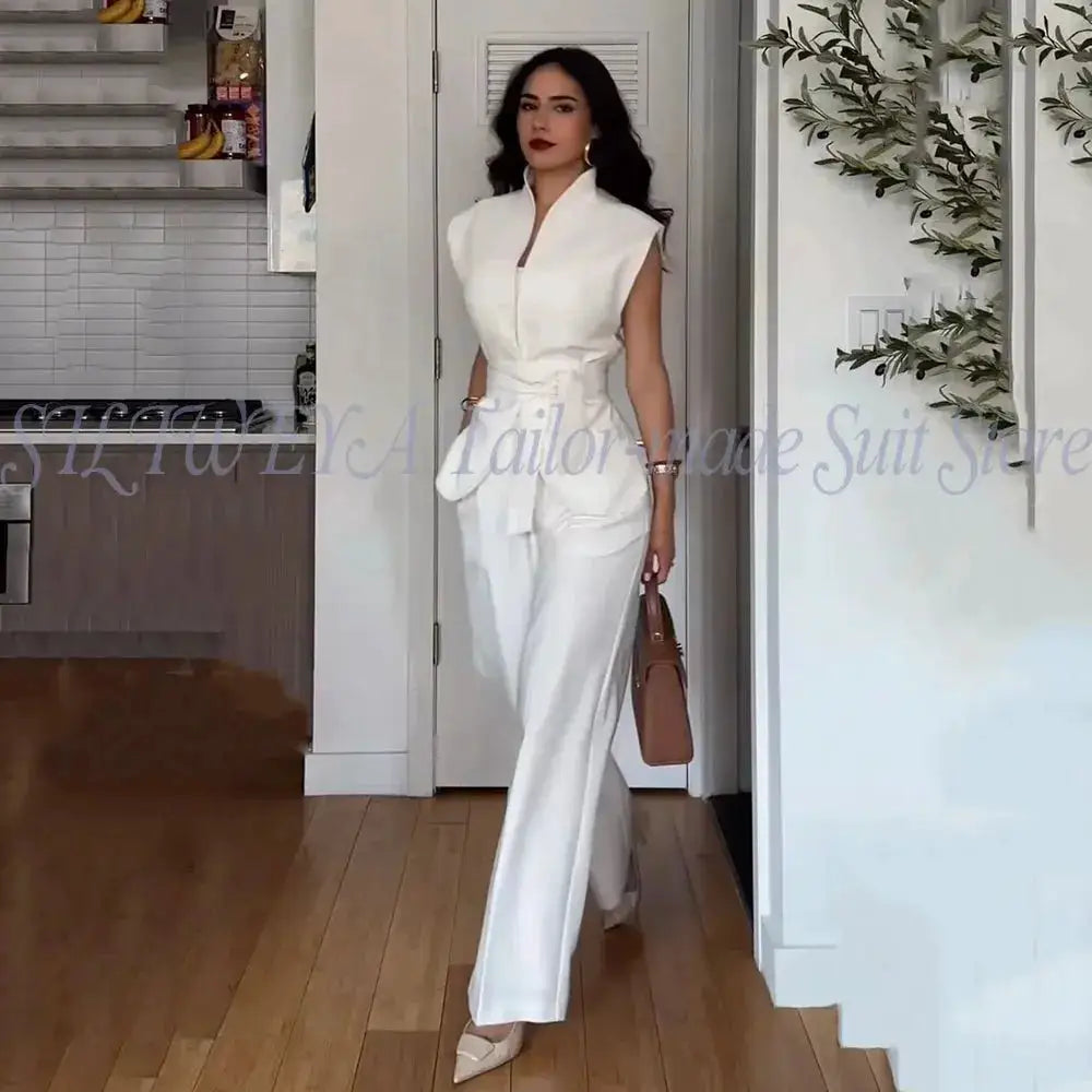 Modern Women Suits For Wedding Business Fashion 2 Pieces Sets Elegant Women&