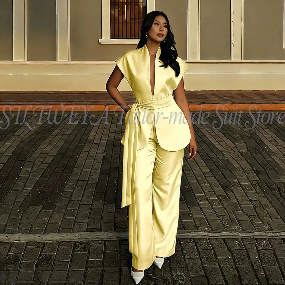 Modern Women Suits For Wedding Business Fashion 2 Pieces Sets Elegant Women&