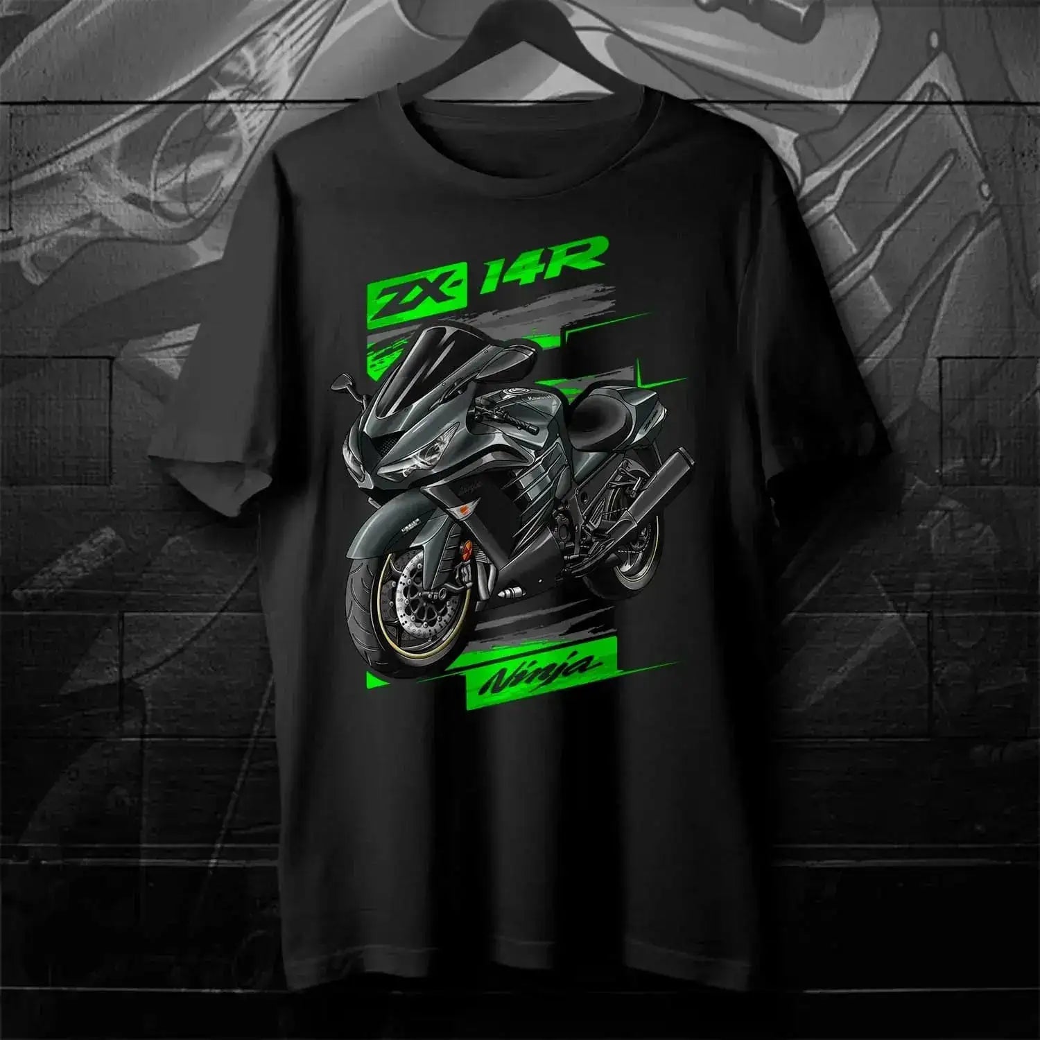 2012-2024 Models Japanese Ninja ZX-14R Motorcycle T-Shirt 100% Cotton O-Neck Short Sleeve Summer Casual Mens T-shirt Streetwear by Dropshipman