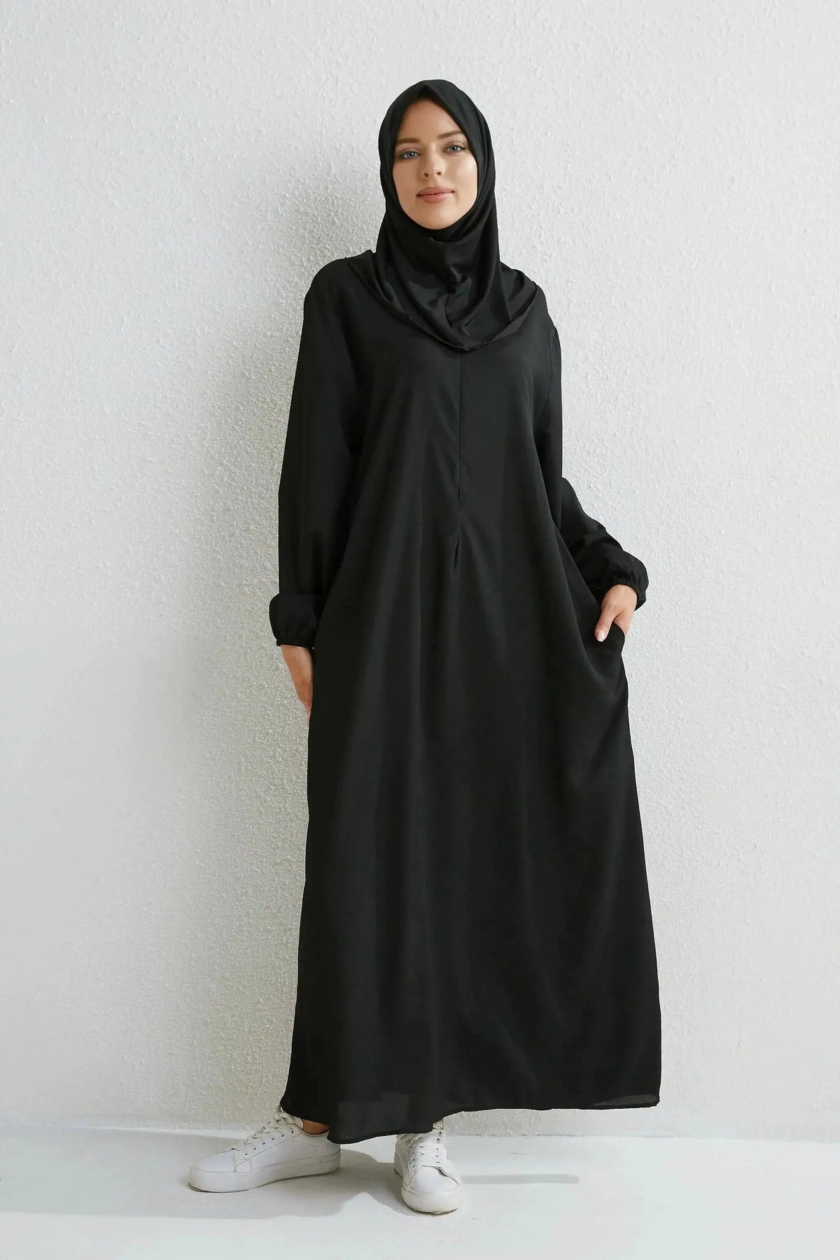 Muslim Dresses Women Maxi Dresses Mujer Vestidoes Female Loose Dresses Full Sleeve Printed Floral Casual Robe Long Dress by Dropshipman