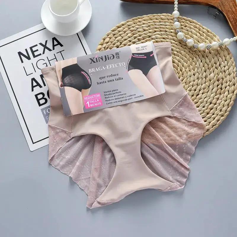 Seamless Mid-Waist Tummy Control Pants, Tight-Fitting Postpartum Breathable Butt-Lifting Underwear, Tummy Shaping, Summer Thin Buttocks by Dropshipman