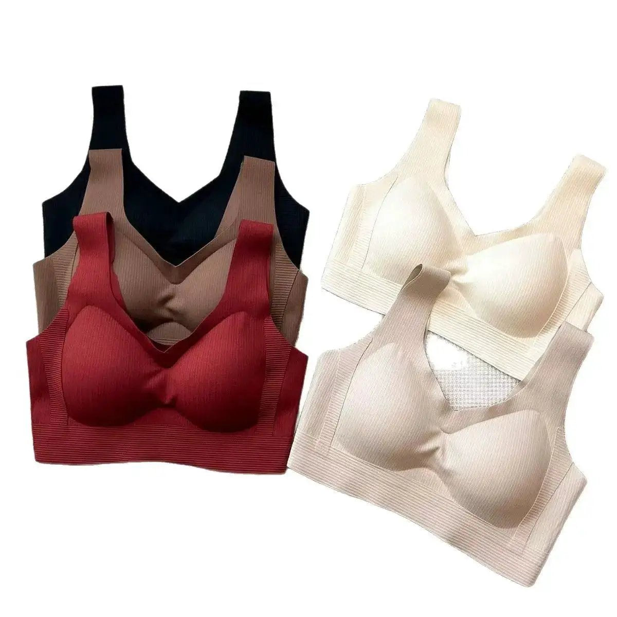 Seamless Underwear for Women with Small Busts, Thin Style, No Underwire, Fixed, No Empty Cup, Outward Expansion, Anti-Gravity Bra, Anti-Sagging by Dropshipman