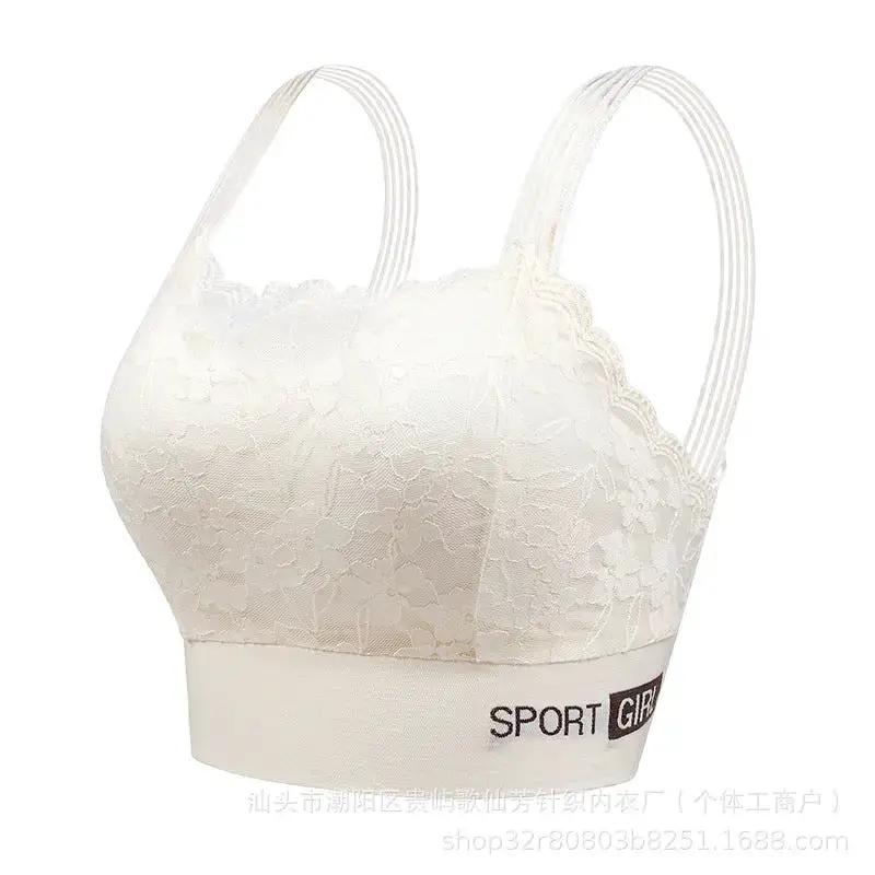 New Sexy French Style Lace Bra Beautiful Back Anti-Light Breathable Non-Steel Ring Gather-up Underwear Women&