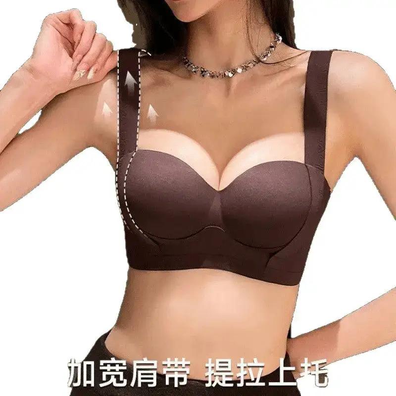 Summer Thin Seamless Underwear for Women with Small Breasts, Push-Up, Large Lift, Anti-Sagging, Push-Up, Auxiliary Breast Adjustment Bra by Dropshipman