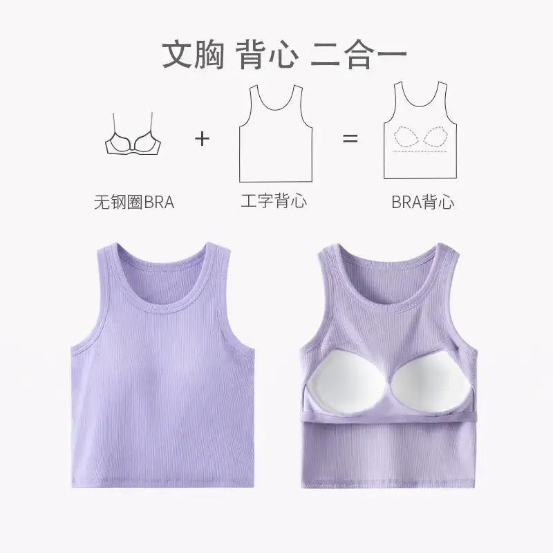 Short vest with chest pad women&