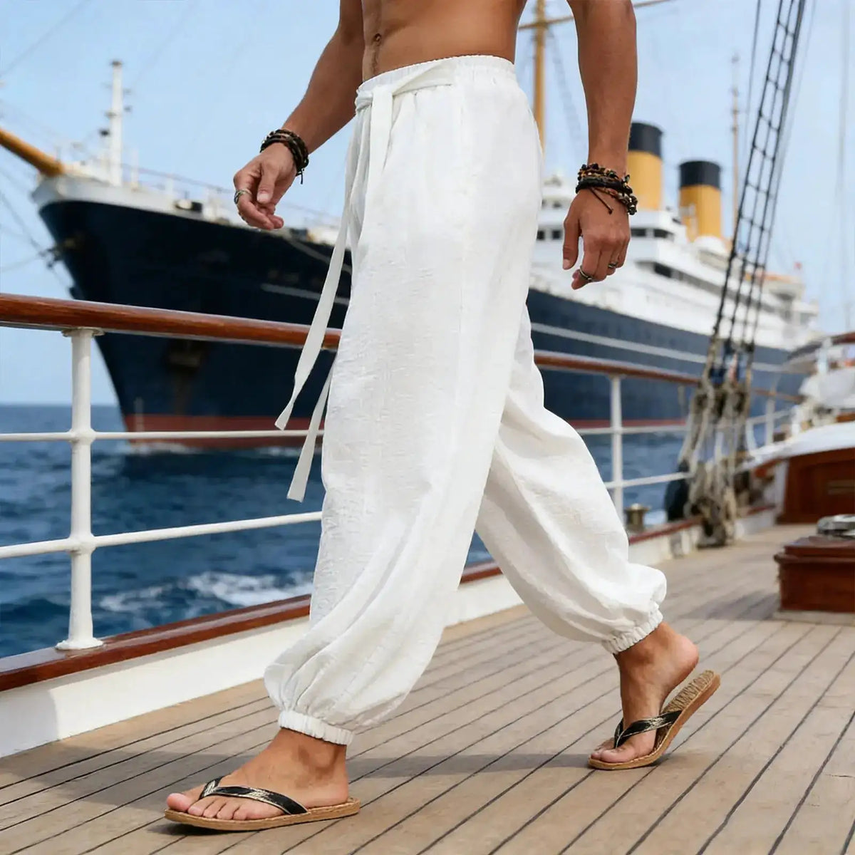 FGKKS Brand New Men Pants Fashion Casual Holiday Comfortable Cotton Loose Style Spring Pants Man Traveling Trousers by Dropshipman