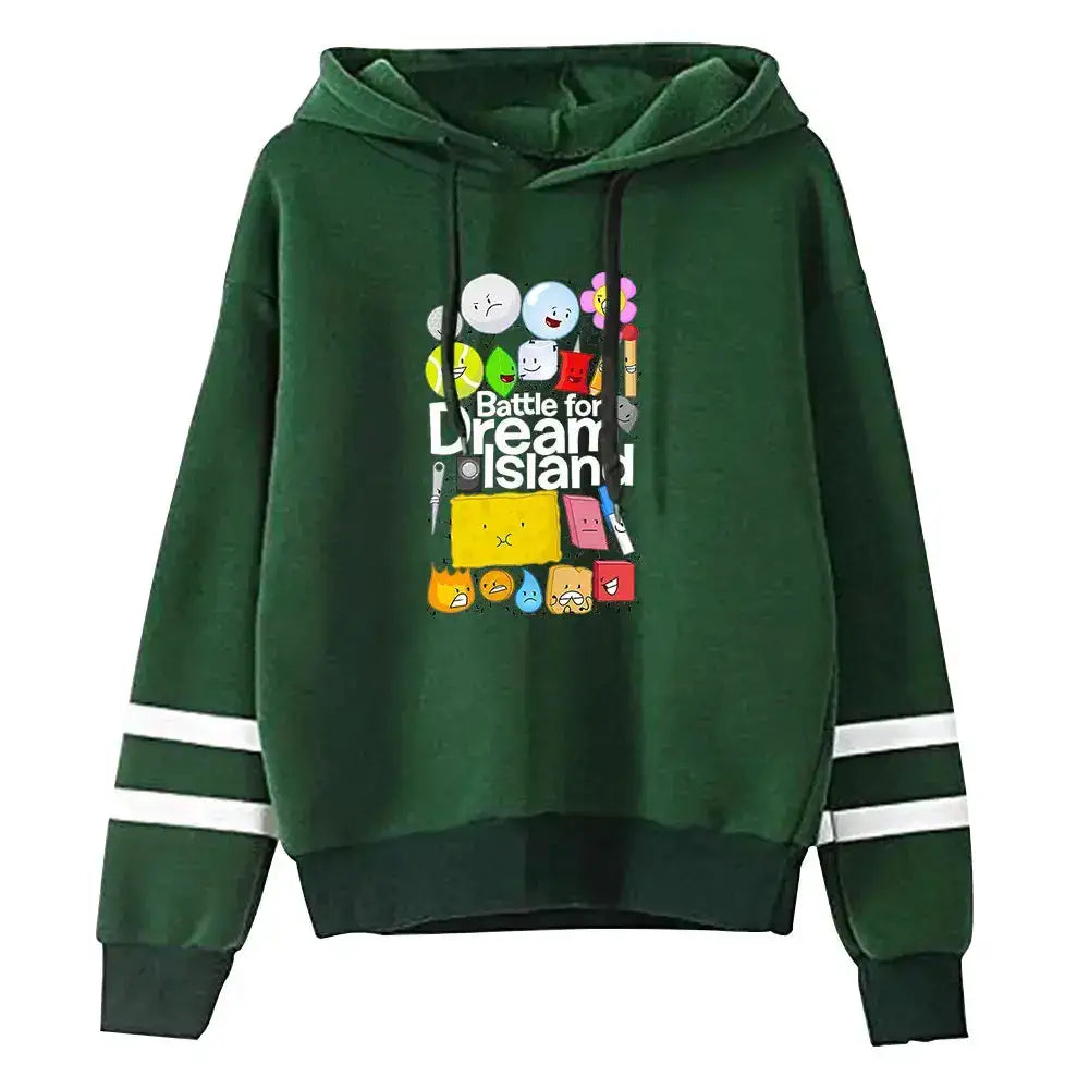 Jacknjellify BFDI Battle For Dream Island Merch Pullover Hoodie Merch Fashion Hoodie Fashion Sweatshirt Pullover Tracksuit by Dropshipman