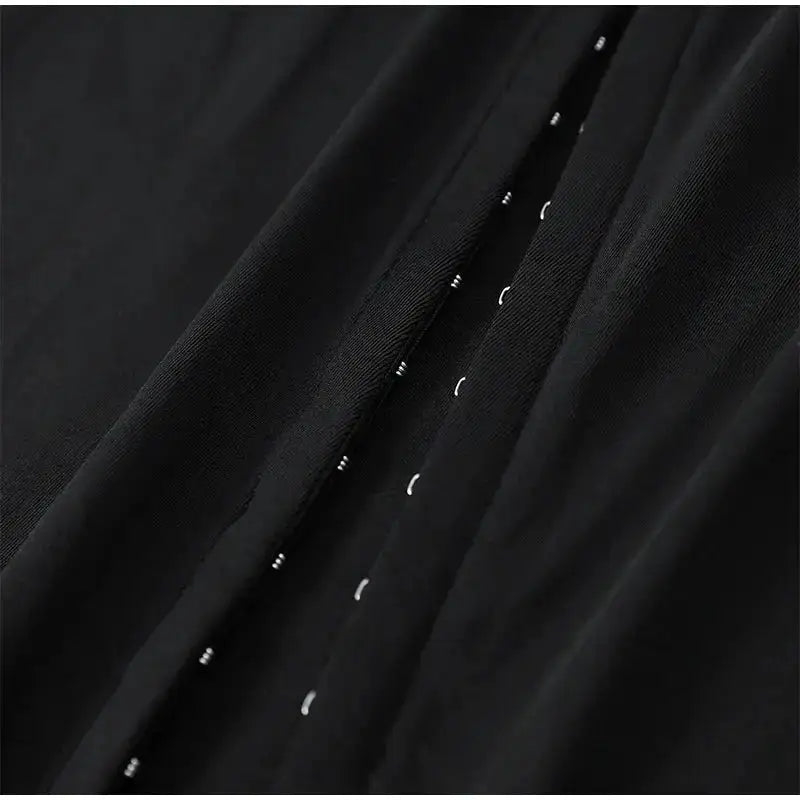 Y2k Black Hollow Out Slit Dress Women Solid Short Sleeve High Neck Slim Fit Maxi Dresses Lady Fashion Evening Party Club Robe by Dropshipman
