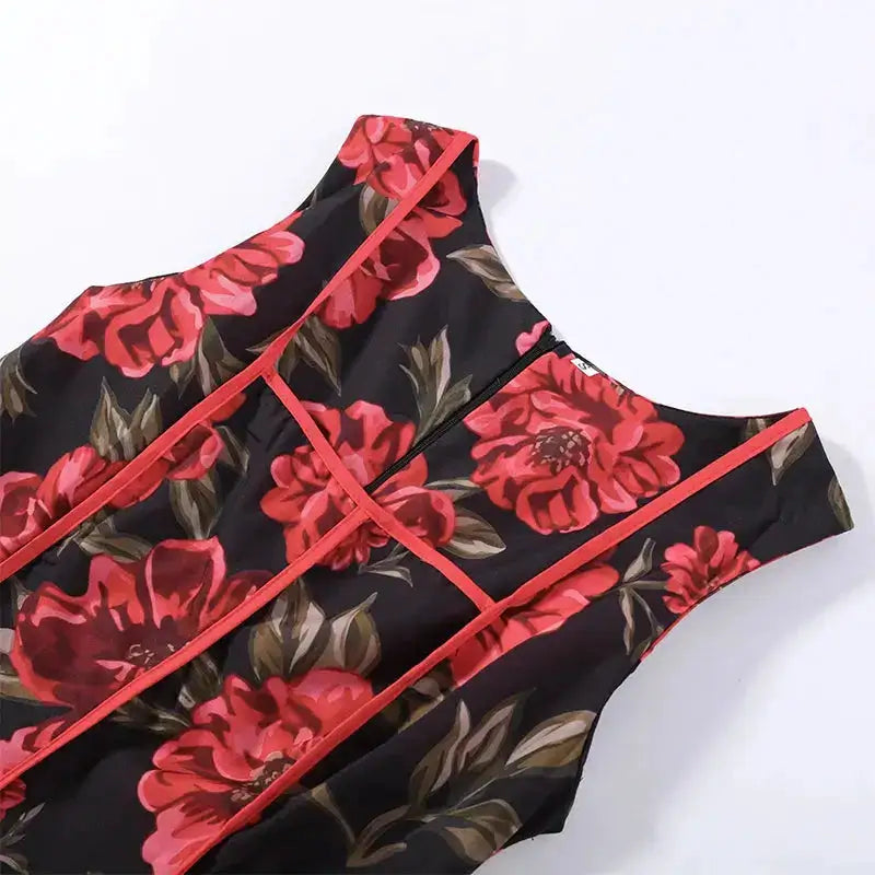 Sexy Printed Flower Long Women&