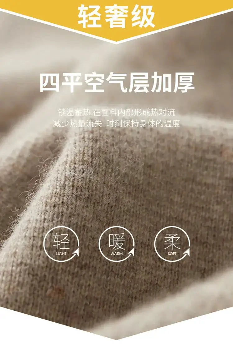 New autumn and winter cashmere sweater large size men&