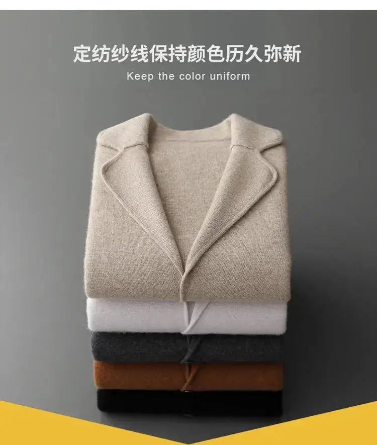 New autumn and winter cashmere sweater large size men&