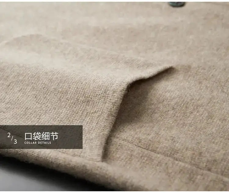 New autumn and winter cashmere sweater large size men&