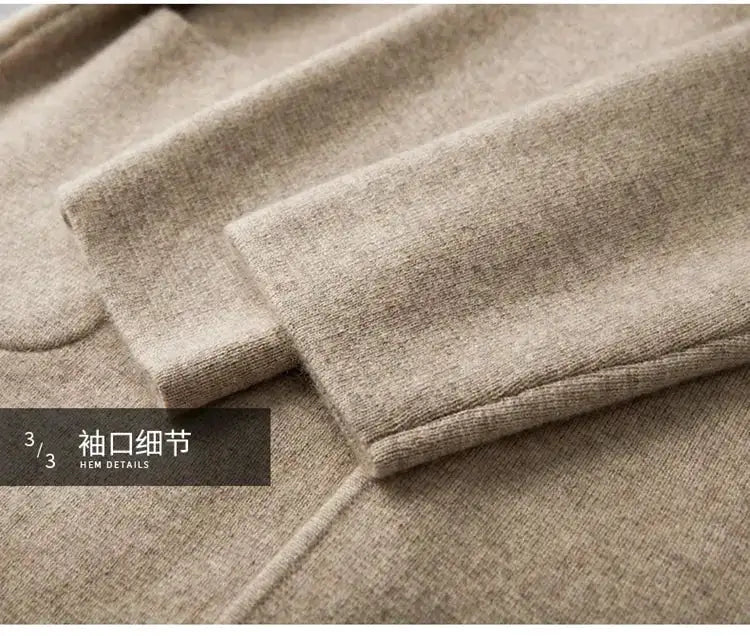 New autumn and winter cashmere sweater large size men&