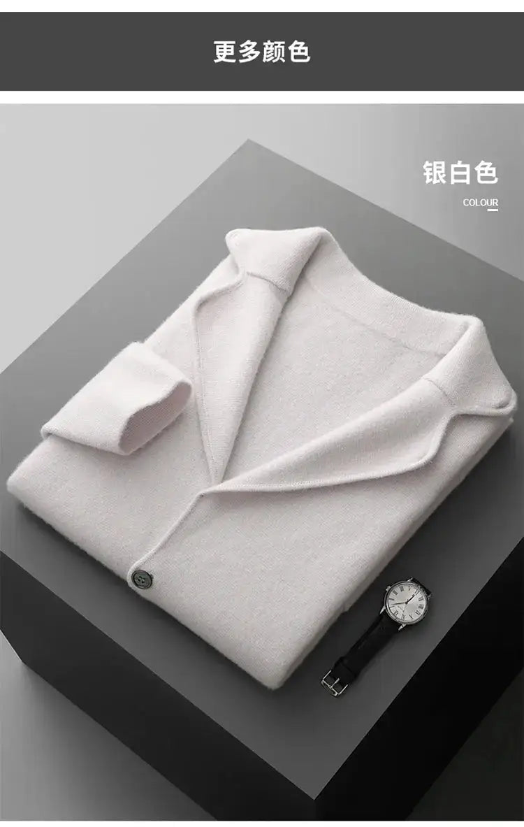 New autumn and winter cashmere sweater large size men&
