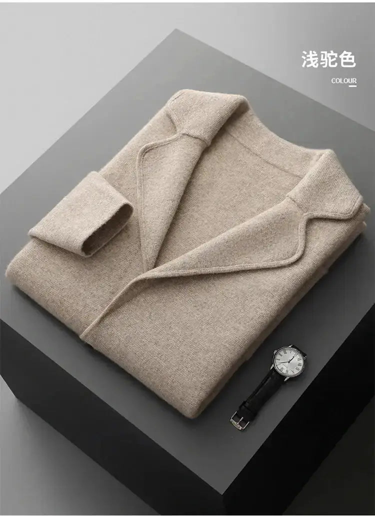 New autumn and winter cashmere sweater large size men&