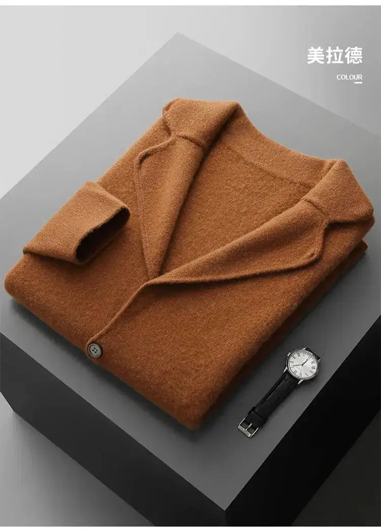 New autumn and winter cashmere sweater large size men&