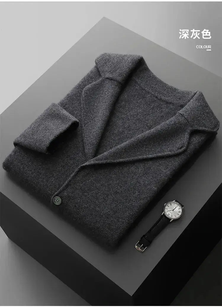 New autumn and winter cashmere sweater large size men&