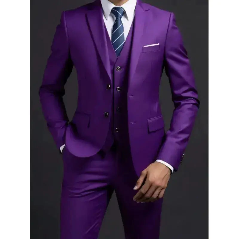 Suit (Blazer+ Vest + Trousers) Men&