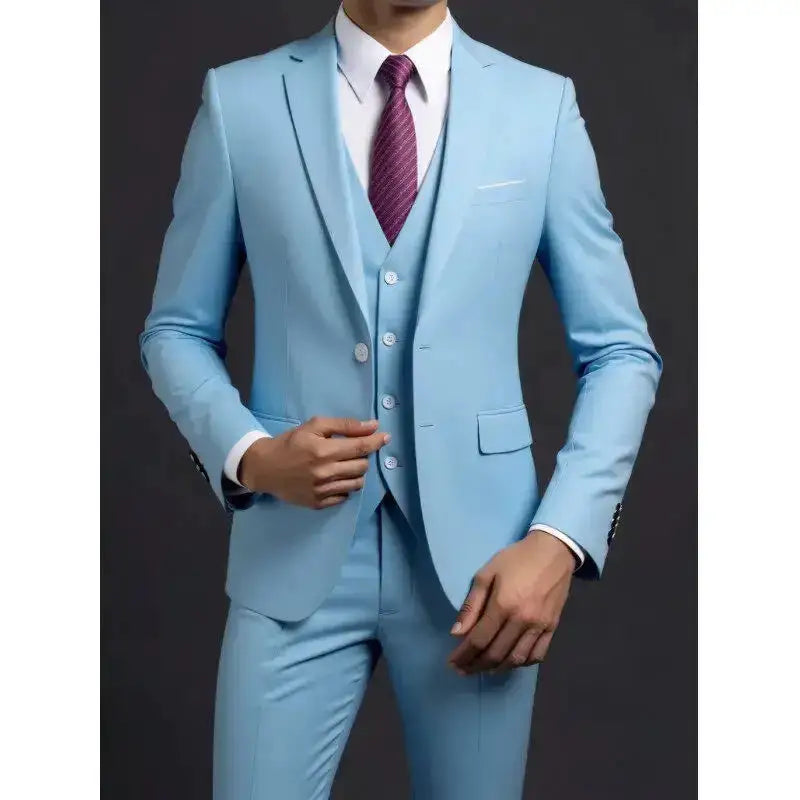 Suit (Blazer+ Vest + Trousers) Men&