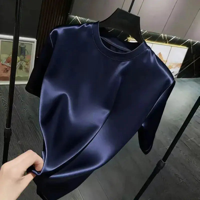 Summer Glossy Fabric Satin Men&
