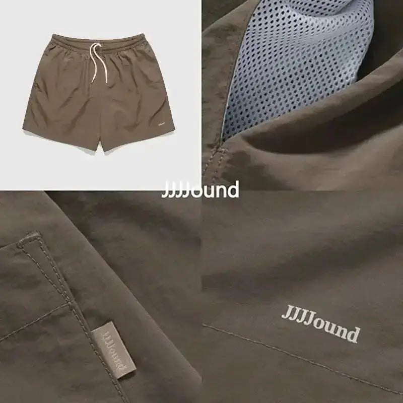 JJJJOUND joint nylon solid color classic quick-drying shorts drawstring loose sports beach pants men and women couple trend by Dropshipman