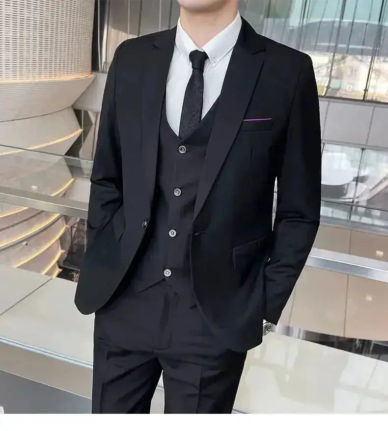 Suit (Blazer+ Vest + Pants) Men&