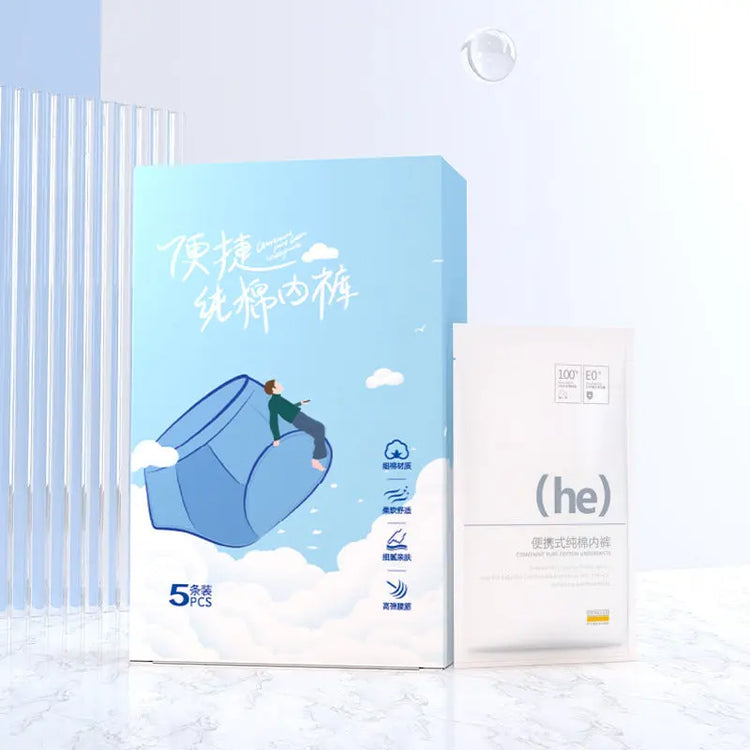 Pure cotton disposable underwear women high waist pregnant women sterilization travel hotel portable wash-free day throw men&