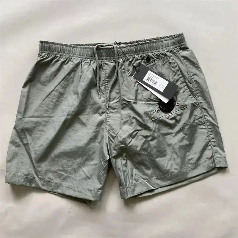Top quality luxury knee-length summer youth leisure sports nylon shorts loose men&