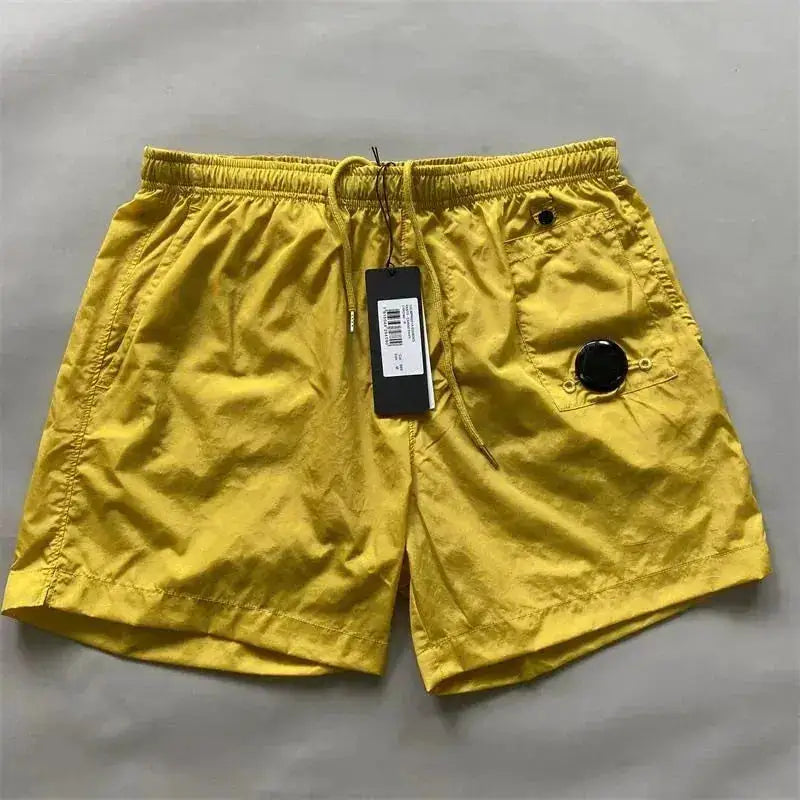 Top quality luxury knee-length summer youth leisure sports nylon shorts loose men&