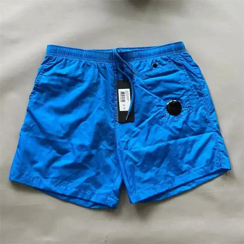 Top quality luxury knee-length summer youth leisure sports nylon shorts loose men&