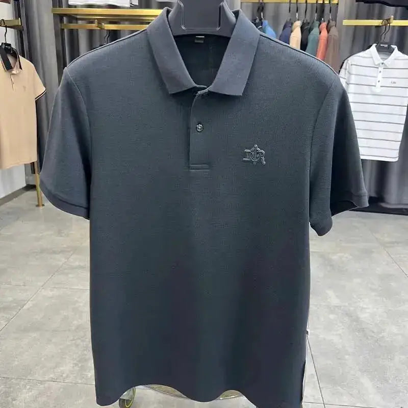 100% cotton high-end breathable short sleeve POLO shirt men 2024summer luxury brand embroidery Paul T-shirt fashion men&