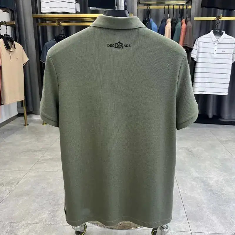 100% cotton high-end breathable short sleeve POLO shirt men 2024summer luxury brand embroidery Paul T-shirt fashion men&