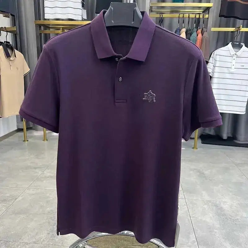 100% cotton high-end breathable short sleeve POLO shirt men 2024summer luxury brand embroidery Paul T-shirt fashion men&