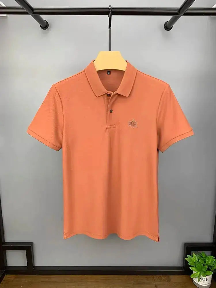 100% cotton high-end breathable short sleeve POLO shirt men 2024summer luxury brand embroidery Paul T-shirt fashion men&