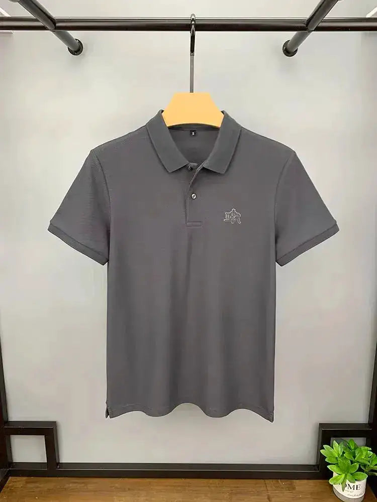 100% cotton high-end breathable short sleeve POLO shirt men 2024summer luxury brand embroidery Paul T-shirt fashion men&